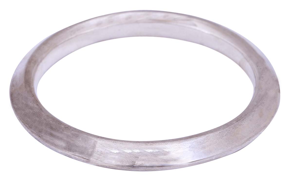 Source Round Metal Bangle in Bulk - Wholesale Handmade Round Metal Bangle in Steel Color Flattened on the Outer Side - Women Fashion Jewelry & Accessories